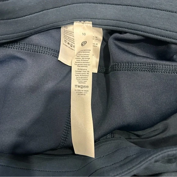 Lululemon Softstreme Hi Rise Straight Leg True Navy Pants Size 10 28.5” Inseam - Picture 7 of 7
